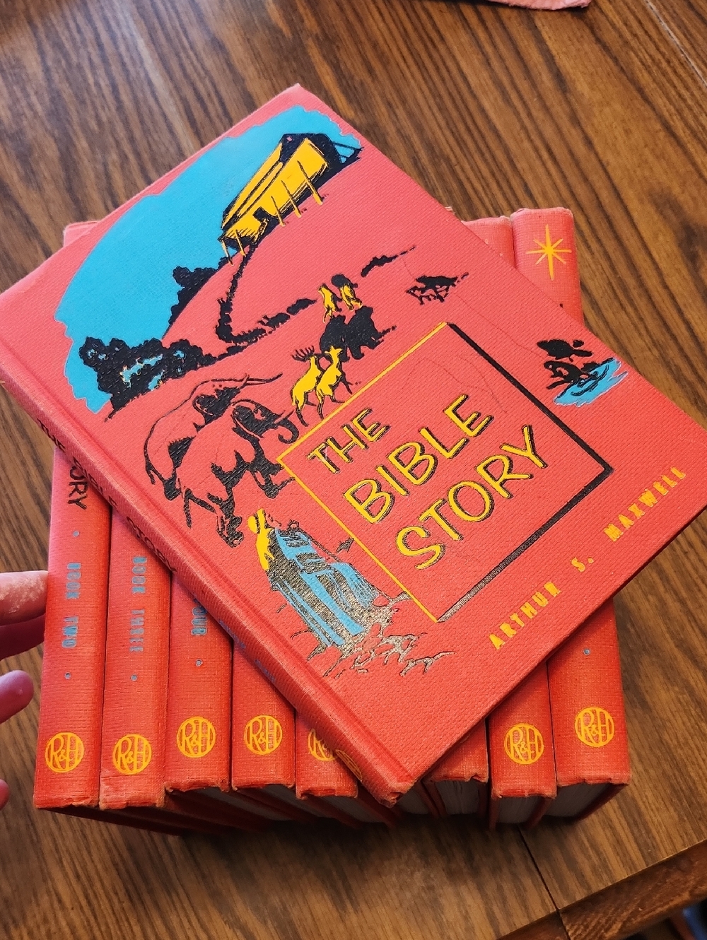 Arthur S. Maxwell The Bible Story Vintage Hardcover Illustrated  Book Set 1950s